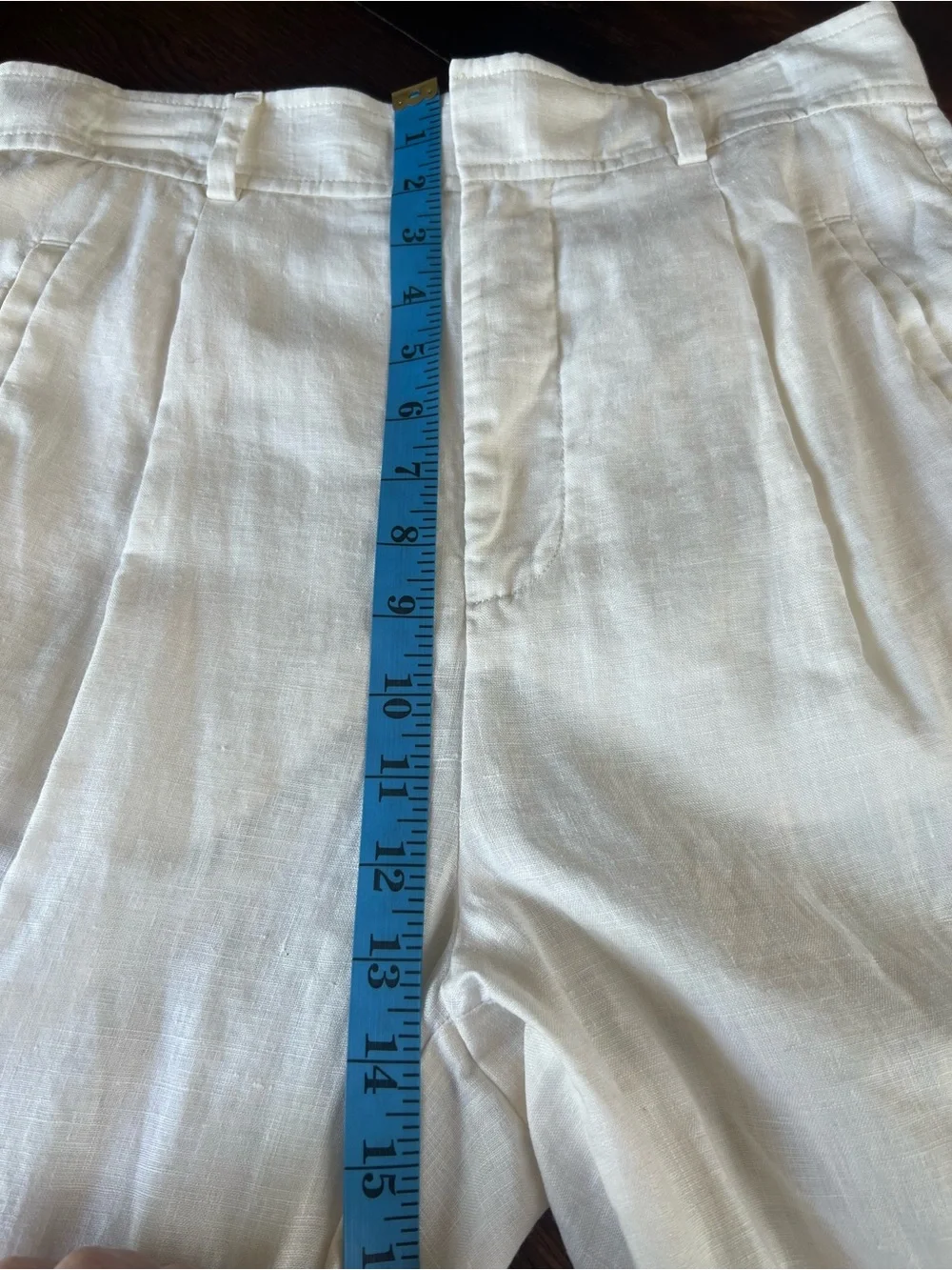 Everlane THE LINEN WAY HIGH DRAPE PANT Women’s 8 Bone Ivory Wide Leg Lightweight